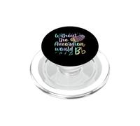 Sin el acordeón sería B Flat Juego de Palabras de música PopSockets PopGrip para MagSafe