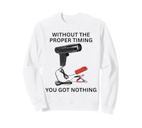Sin el Momento Adecuado, no Tienes Nada Mechanic Garage Sudadera
