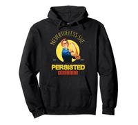Sin Embargo, Ella persistió Rosie The Riveter Resist Protesta Sudadera con Capucha
