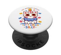 Sin embargo, sigo siendo tonto - gato payaso tonto PopSockets PopGrip Adhesivo