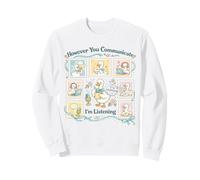 Sin Embargo tu comunicación Estoy Escuchando AAC SLP Goose Silly Sudadera