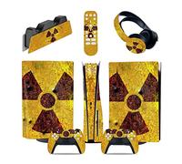 Sin Espuma Y Sin Burbujas 57111 Para PS5 Consola Disc Edition & Digital Pegatina Vinilo Calcomanía Cubierta Para Ps5 Mando & Estación Carga & Auriculares & Multimedia(Digital Edition)