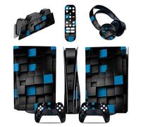 Sin Espuma Y Sin Burbujas Para PS5 Consola Disc Edition & Digital Edition Pegatina Vinilo Calcomanía Cubierta Para Ps5 Mando & Estación Carga & Auriculares & Mando Multimedia 42555(Digital Edition)