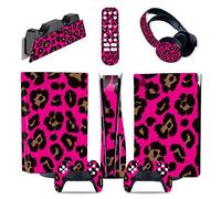 Sin Espuma Y Sin Burbujas Para PS5 Consola Disc Edition & Digital Edition Pegatina Vinilo Calcomanía Cubierta Para Ps5 Mando & Estación Carga & Auriculares & Mando Multimedia 10734(Disc Version)