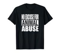 SIN EXCUSA POR ABUSO ANIMAL Audaz Apoyo Conciencia de Rescate Camiseta