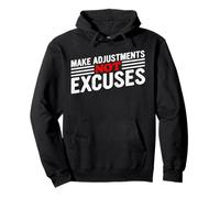 Sin excusas Motivacional Dicho Auto Crecimiento Hustle Vibe Sudadera con Capucha