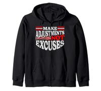 Sin excusas Motivacional Dicho Auto Crecimiento Hustle Vibe Sudadera con Capucha