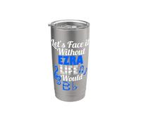 Sin Ezra Life Would B Flat Music Lover Nombre Vaso térmico de acero inoxidable de doble pared