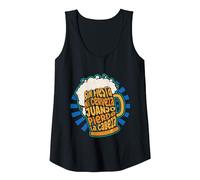 Sin Fiesta Ni Cerveza Juanjo Pierde La Cabeza Camiseta sin Mangas, Mujer, Negro, L