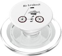 Sin Frenos Pescado Montando Una Bicicleta Humor Tonto Raro PopSockets PopGrip para MagSafe
