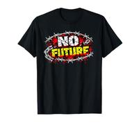 Sin Futuro - Rebelión del Punk Rock Vintage Camiseta