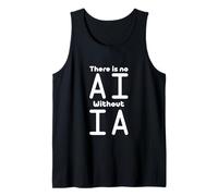 Sin IA sin IA Aprendizaje Automático de Inteligencia Artificial IA Camiseta sin Mangas