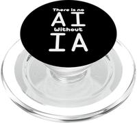 Sin IA sin IA Aprendizaje Automático de Inteligencia Artificial IA PopSockets PopGrip para MagSafe