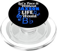 Sin Jaxson Life Would B Flat Music Lover Nombre PopSockets PopGrip para MagSafe