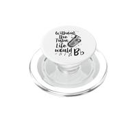Sin la Tuba Life Would B Flat Juego de Palabras de música PopSockets PopGrip para MagSafe