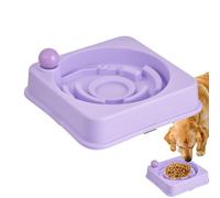Sin límite de alimentación lenta, antigolpes, perro interactivo, cuenco de alimentación de perro, Slow Down Dog Food Bowl, Sturdy Interactive Dog Bowl Designed to Slow Down Eating for Better Digestion