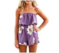 Sin Mangas Bandeau para Niñas para Verano Casual Sin Cuello En Lazo Frontal con Botones Frontales Jugar Al Aire 2-15 Años Dos Conjunto Una Pieza Camiseta Pantalón Corto Tallas Tres hasta Ocho Años