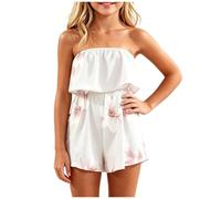Sin Mangas Bandeau para Niñas para Verano Casual Sin Cuello En Lazo Frontal con Botones Frontales Jugar Al Aire 2-15 Años Dos Conjunto Una Pieza Camiseta Pantalón Corto Tallas Tres hasta Ocho Años