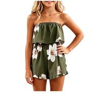 Sin Mangas Bandeau para Niñas para Verano Casual Sin Cuello En Lazo Frontal con Botones Frontales Jugar Al Aire 2-15 Años Dos Conjunto Una Pieza Camiseta Pantalón Corto Tallas Tres hasta Ocho Años