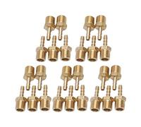 Sin Marca 1/4" Macho BSPP x 3/16"(5mm) Latón de conector de manguera de lengüeta de combustible, gas, agua (25 piezas)