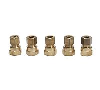 Sin Marca 3/8" OD x 3/8" Hembra NPT compresión accesorio de conector (5 piezas)