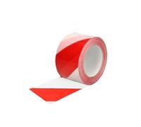 SIN MARCA Cinta Señalización LDPE Roja/Blanca Rollo 70 mm. x 200 Metros