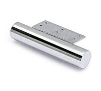 SIN MARCA Pata Metalica Moderna Redonda 35mm x 39mm Plateado para Sofá (Uso Residencial)