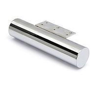 SIN MARCA Pata Metálica Redonda para Sofás, Diámetro 50mm, Largo 225mm, Cromo