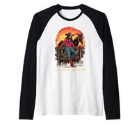 Sin Miedo Al Éxito Vaquero Rodeo Mexicano Camiseta Manga Raglan