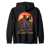 Sin Miedo Al Éxito Vaquero Rodeo Mexicano Sudadera con Capucha