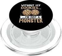 Sin mis galletas soy solo un monstruo PopSockets PopGrip para MagSafe