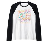 Sin música, la Vida sería un Error Friedrich Nietzsche Camiseta Manga Raglan