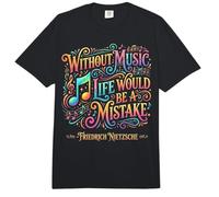 Sin música, la Vida sería un Error Friedrich Nietzsche Comfort Colors Adult Heavyweight T-Shirt