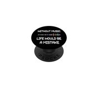 Sin música, la Vida sería un Error - Friedrich Nietzsche PopSockets PopGrip Adhesivo