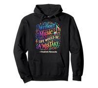 Sin música, la Vida sería un Error Friedrich Nietzsche Sudadera con Capucha