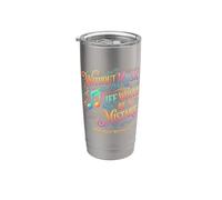 Sin música, la vida sería un error Friedrich Nietzsche Vaso térmico de acero inoxidable de doble pared