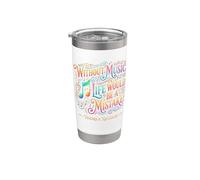 Sin música, la vida sería un error Friedrich Nietzsche Vaso térmico de acero inoxidable de doble pared