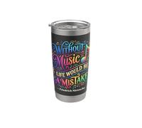 Sin música, la vida sería un error Friedrich Nietzsche Vaso térmico de acero inoxidable de doble pared