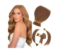Sin nudos Pre-coloreado 30# Auburn No Weft 100g brasileño Remy Cabello humano liso a granel para trenzas trenzas (28 pulgadas)