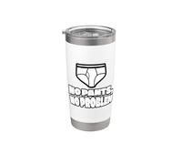 Sin pantalones, no hay problema, divertido oso gay de Whities Vaso térmico de acero inoxidable de doble pared