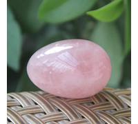 Sin perforar natural rosa cuarzo Yoni huevo natural de cristal de jade huevo bolas de masaje Pelvic Kegel ejercicio apretando esfera, 30X20mm sin agujero