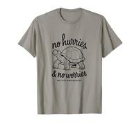 SIN PRESIONES Y NO Preocupes ME/CFS Conciencia - Tortuga - Negro Camiseta