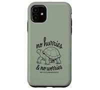 SIN PRESIONES Y NO Preocupes ME/CFS Conciencia - Tortuga - Negro Carcasa para iPhone 11