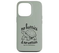 SIN PRESIONES Y NO Preocupes ME/CFS Conciencia - Tortuga - Negro Carcasa para iPhone 13 Pro