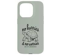 SIN PRESIONES Y NO Preocupes ME/CFS Conciencia - Tortuga - Negro Carcasa para iPhone 15 Pro