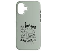 SIN PRESIONES Y NO Preocupes ME/CFS Conciencia - Tortuga - Negro Carcasa para iPhone 16