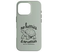 SIN PRESIONES Y NO Preocupes ME/CFS Conciencia - Tortuga - Negro Carcasa para iPhone 16 Pro