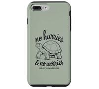 SIN PRESIONES Y NO Preocupes ME/CFS Conciencia - Tortuga - Negro Carcasa para iPhone 7 Plus/8 Plus