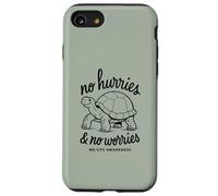 SIN PRESIONES Y NO Preocupes ME/CFS Conciencia - Tortuga - Negro Carcasa para iPhone SE (2020) / 7/8