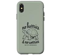 SIN PRESIONES Y NO Preocupes ME/CFS Conciencia - Tortuga - Negro Carcasa para iPhone X/XS